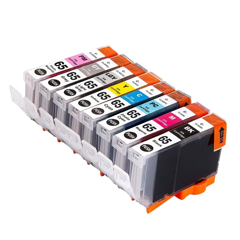 CLI65 CLI-65 Compatible Inkjet Ink Cartridge CLI 65 Premium Color For Canon Pixma PRO-200 PRO200 PRO 200 Printer