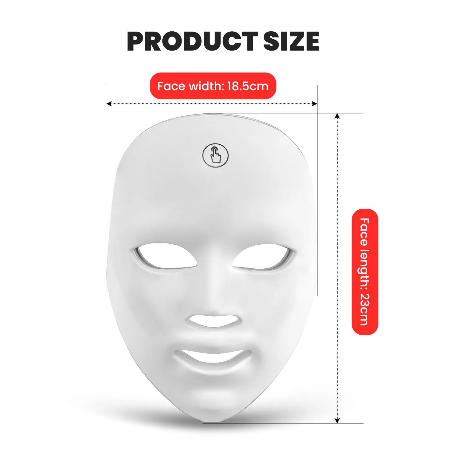 7-kleuren led-gezichtsmasker met nek rood lichttherapiemasker voor huidverstrakking Lifting Anti-aging Bio-Light Beauty Whitening Home