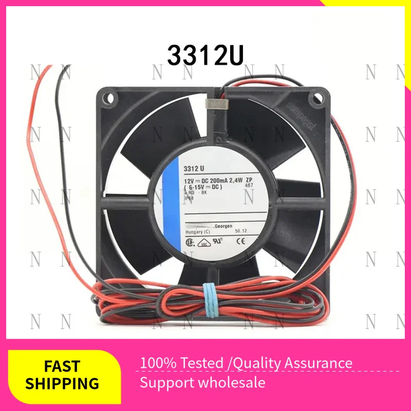 

YJJ New FOR Ebmpaps Low-Energy Axial Fan 3312U 92*92*32mm 2.4W DC12V 235mA Server Fan