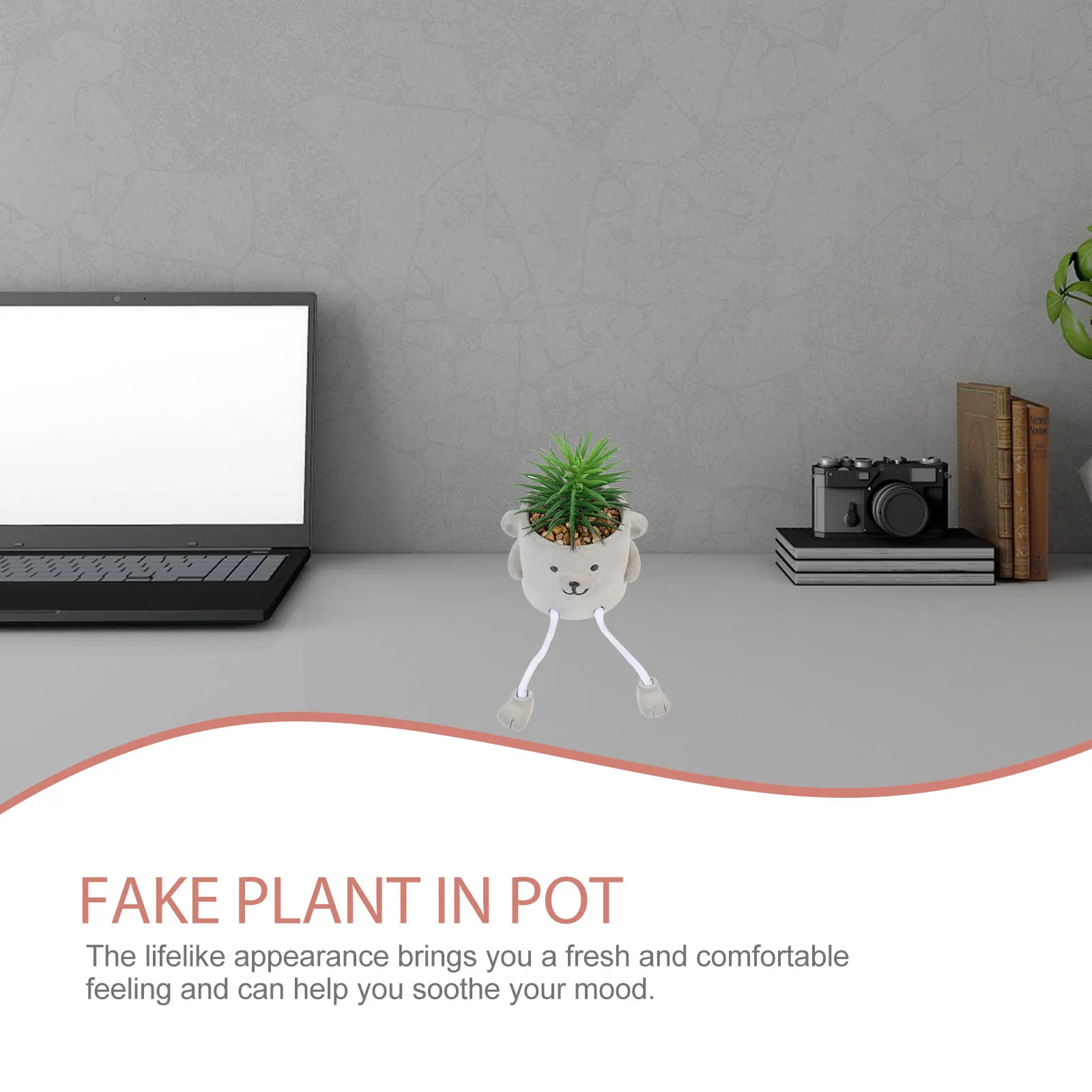 

Artificial Plant in Pot Bonsai Decor Meticulously Crafted Simple Color Beautiful Design for Any Space Fake Plant in Pot