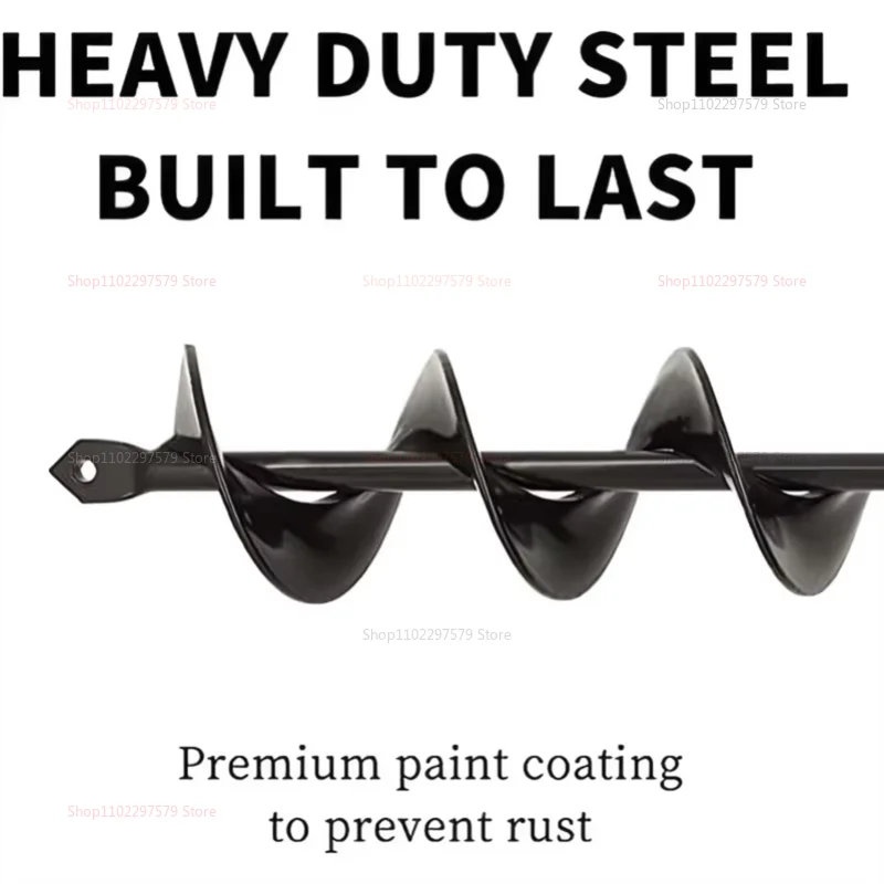 Metal Drill Bit Set Steel Gardening Tools Spiral Rod Loose Soil Digging Pit Sowing Planting Flowers And Trees Plant Tool