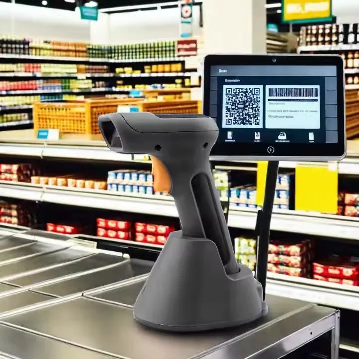 Handheld 2D Wireless Barcode Scanner PTH5 High-Performance Long Range Reader for Supermarket Affordable Pricing