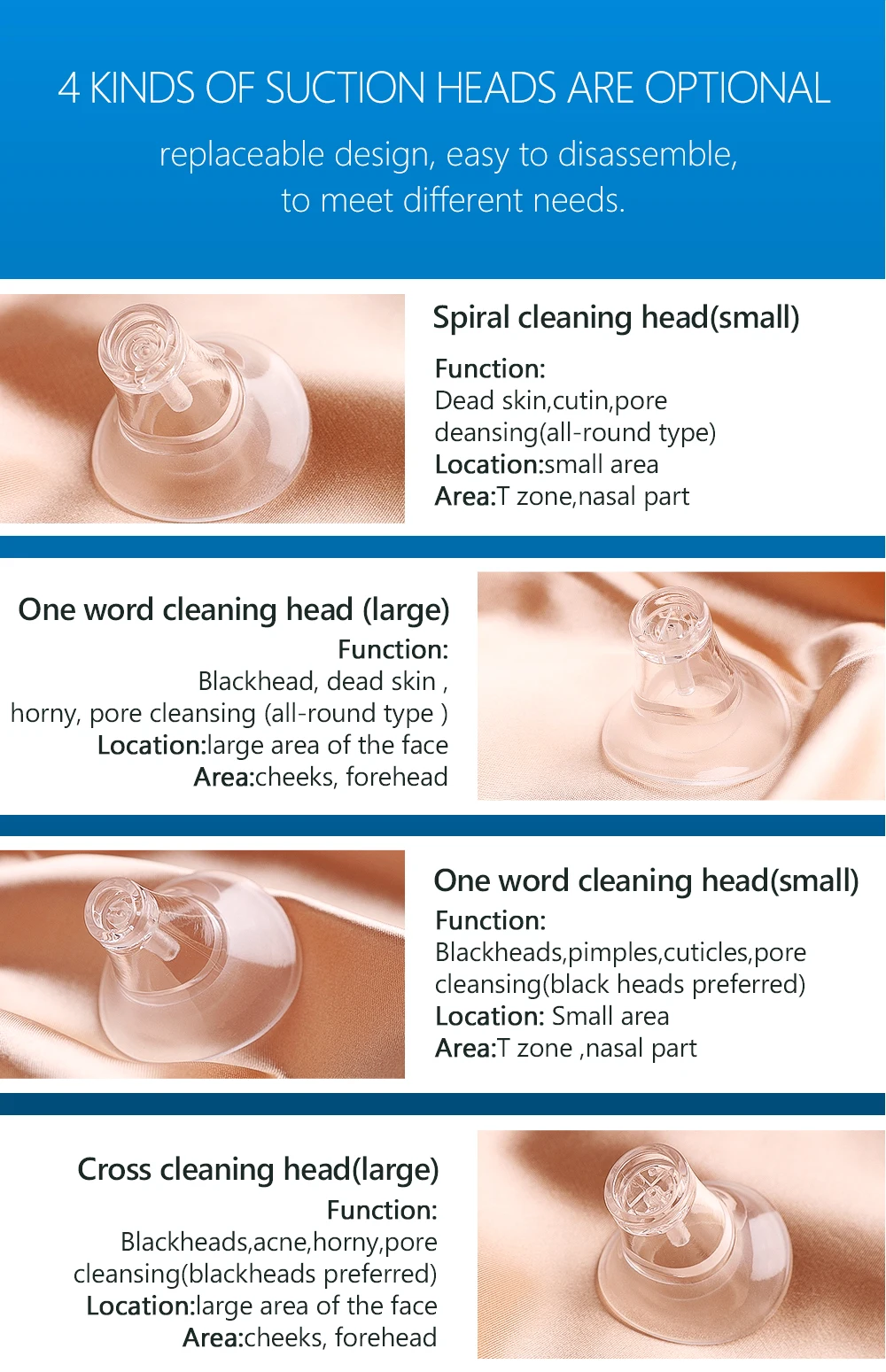 Aspirateur facial pour points noirs, avec aspiration réglable à 3 niveaux, nettoyeur de pores étanche et Kit d'outils de rajeunissement de la peau, nouveau