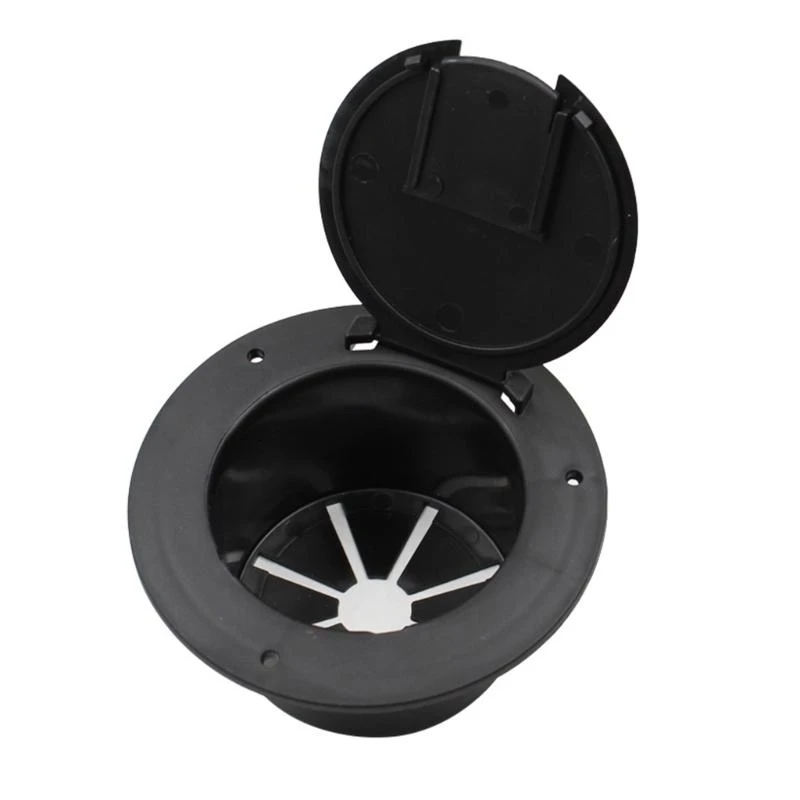 

Electrical Cable Hatches with Cover Lid for Trailer Boat Truck Power Cable Hatches 5Inch Round Electric Cable Hatches