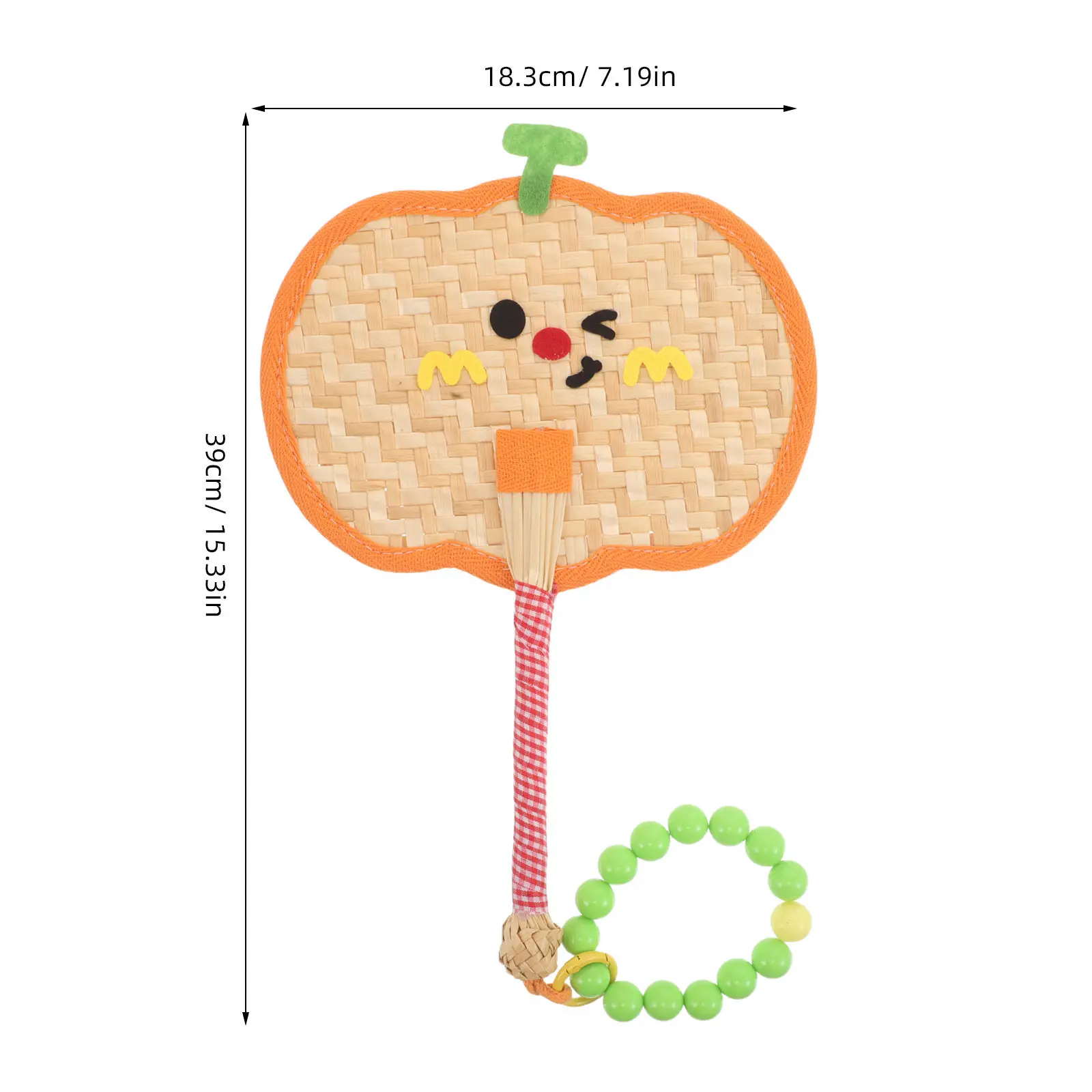 Portable Handheld Pumpkin Wheat Straw Fan for Travel Festivals Weddings Summer Cooling Portable Personal Fan Chinese Fans
