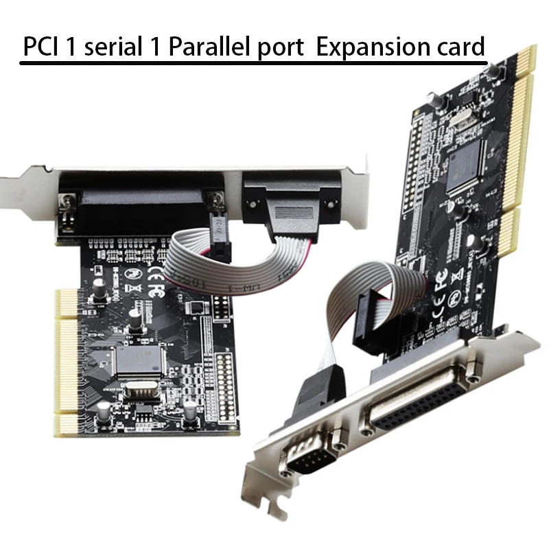 توسيع البطاقة التسلسلية PCI 1 المسلسل 1 المنفذ المتوازي بطاقة التوسع محول قفص الاتهام محطة PCI محول بطاقة الناهض بطاقة محول