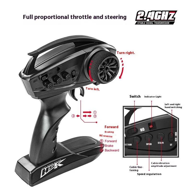 รถบังคับวิทยุ RC รุ่นใหม่ G2201 ขับเคลื่อนสี่ล้อ รถมอเตอร์ไซค์ขนาดใหญ่ รถออฟโรด รถของเล่น รถดริฟท์