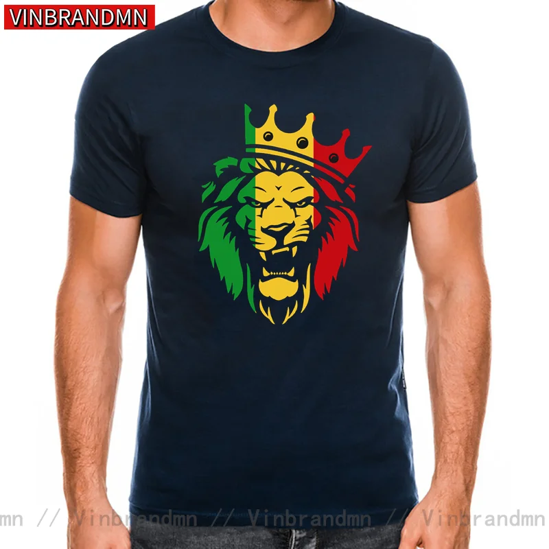 Rasta Lion of Judah T shirt women men Rastafarian Reggae Ethiopian Lion T-shirt unisex Trend Fashion Valentine Tops Tee