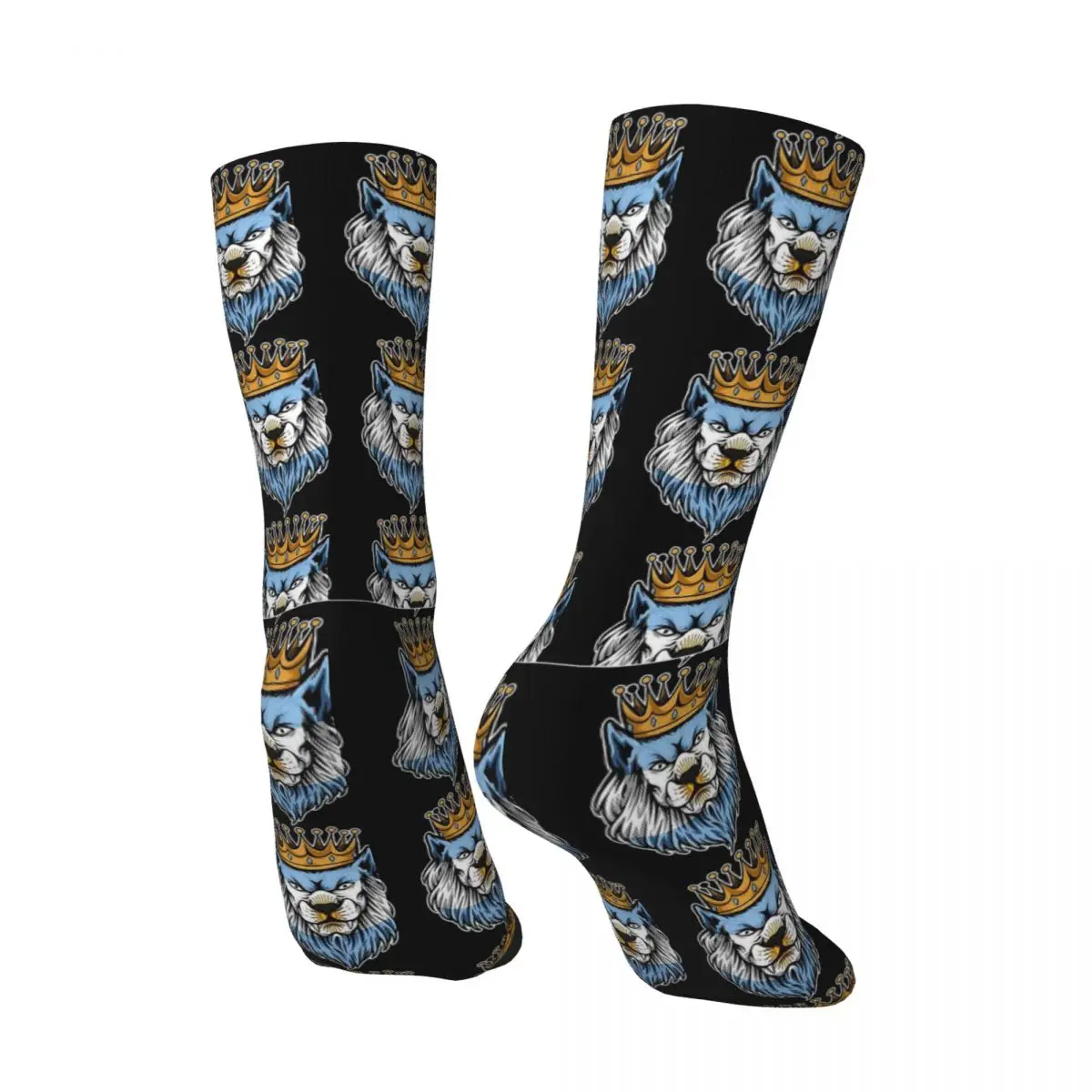 Funny Crazy compression Sock for Men Hip Hop Harajuku Argentina Standard Happy Seamless Pattern Printed Boys Crew Sock Casual