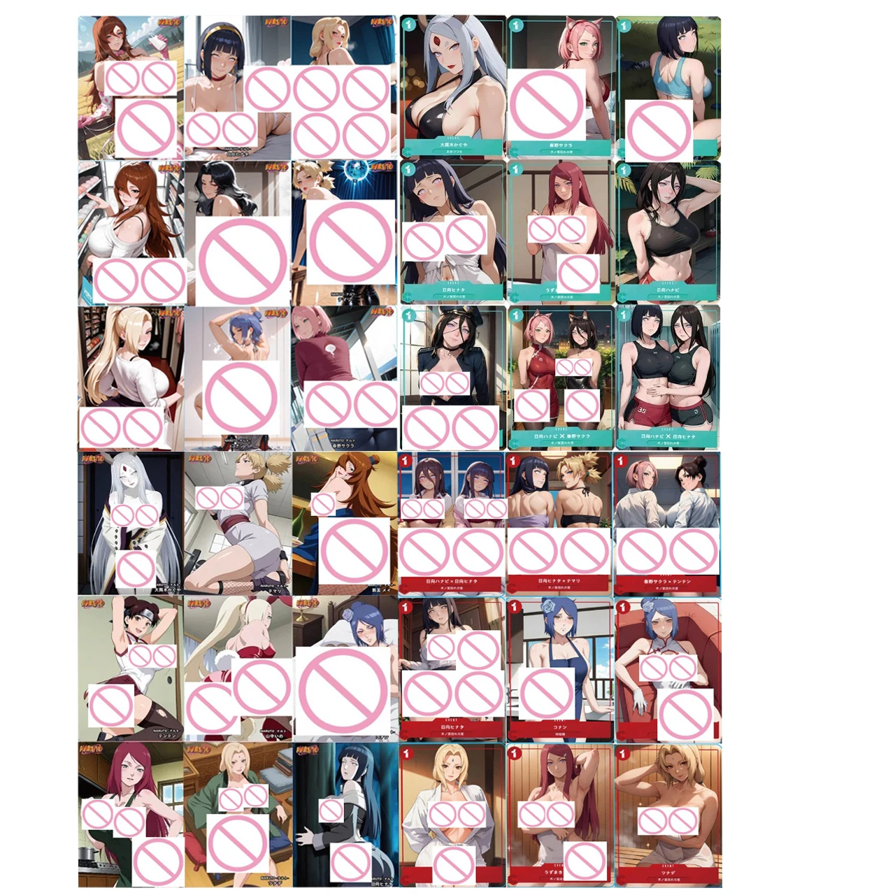 

Коллекционные игровые карточки 4 моделей серии NARUTO: DIY аниме-карточки с эффектом рефракции (Харуно Сакура, Хьюга Хината, Цунаде, Юхи, Куранай)