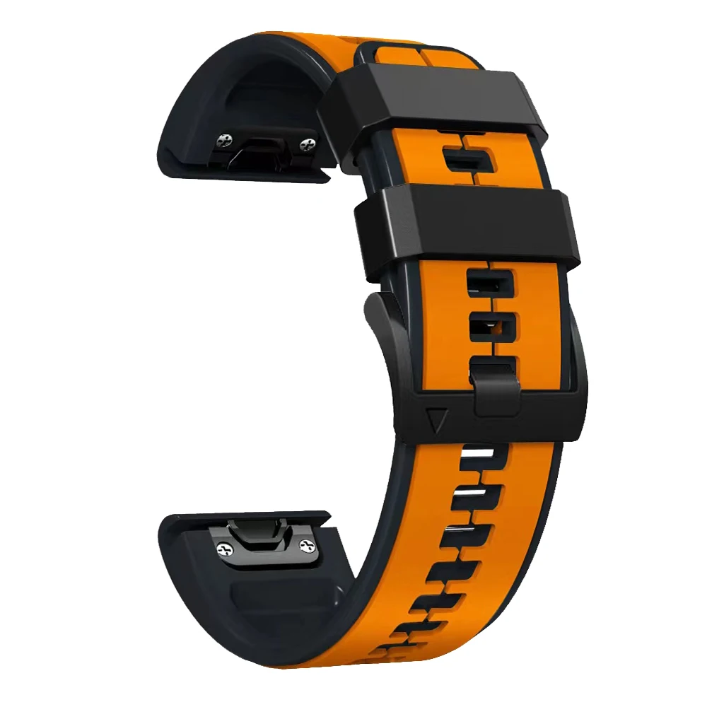 Pulseira de relógio de silicone QuickFit para Garmin Fenix, 22 26mm, 47mm, 51mm, Fenix E 5 5X 6X 7 7X, Epix Pro Gen 2, TactiX MARQ, Bracelete de enduro 3 2