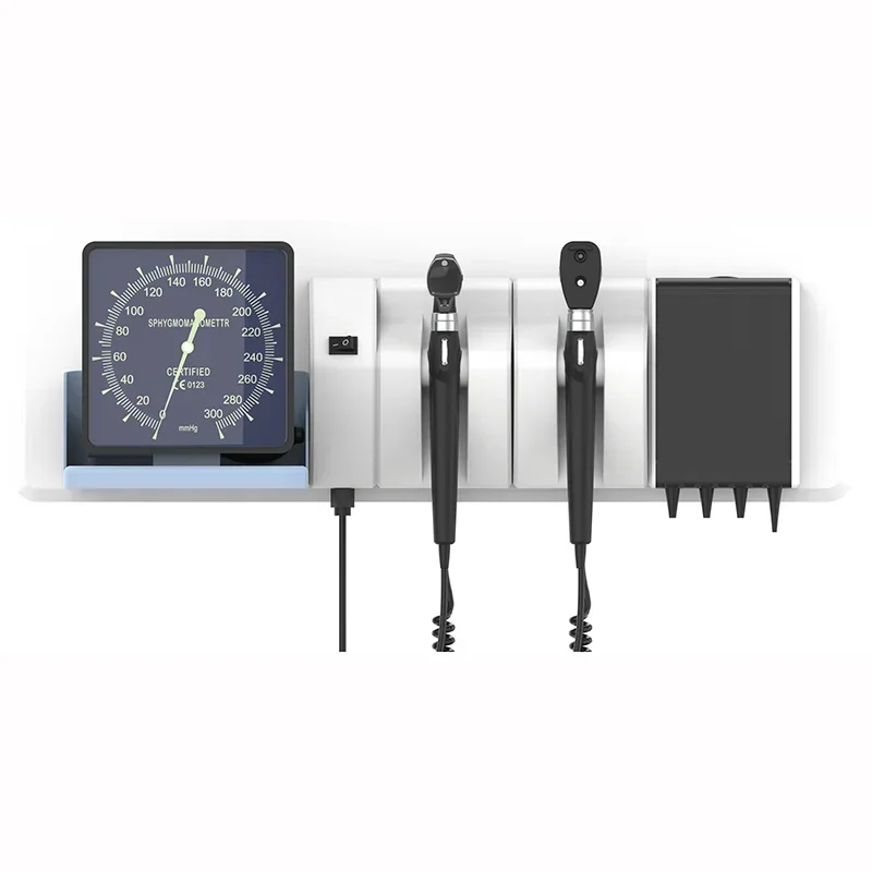 

2025SZMIQU blood pressure wall hanging integrated diagnosis panoptic treatment system Ophthalmoscope otoscope ENT KIT