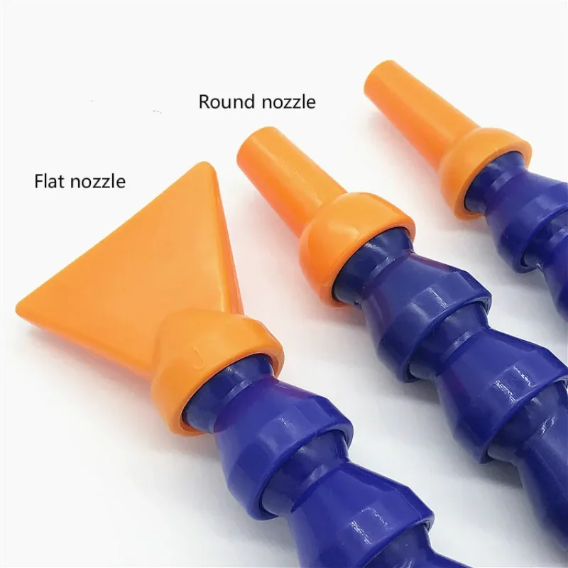 Flat round nozzle flexible oil coolant pipe hose cooling pipe lathe metal cooling hose lathe cooling 1/4 3/8 1/2 L 400-600mm