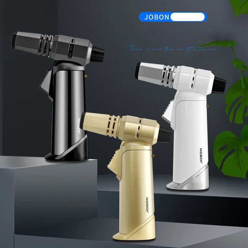 JOBON One Handed Kitchen Torch High Firepower Lighter Used for Grilling Baking Bruce Crafts and Welding Excluding Butane Gas