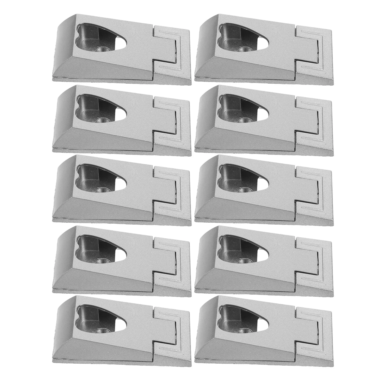 10Pcs Heart Shaped Closet Rod End Supports Zinc Alloy ABS Heavy Duty Wardrobe Clothes Rod Brackets for Bedroom Closet Organizer