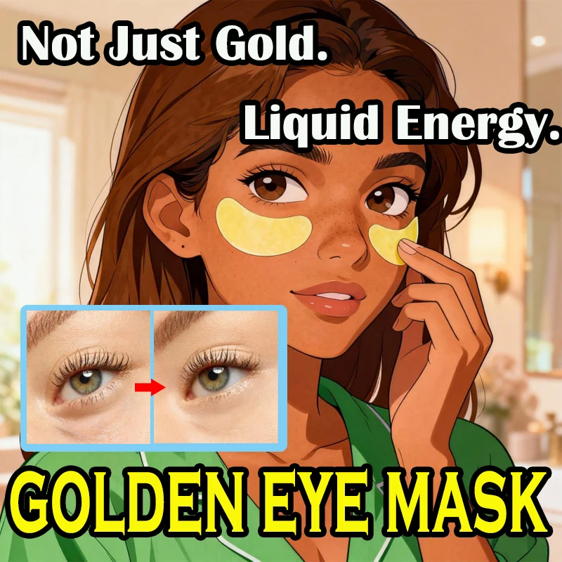 

Eelhoe Коллагеновая Золотая маска для глаз против темных кругов, мешки под глазами, увлажняющие, укрепляющие, против морщин, патчи для глаз, легко впитывающий уход за кожей