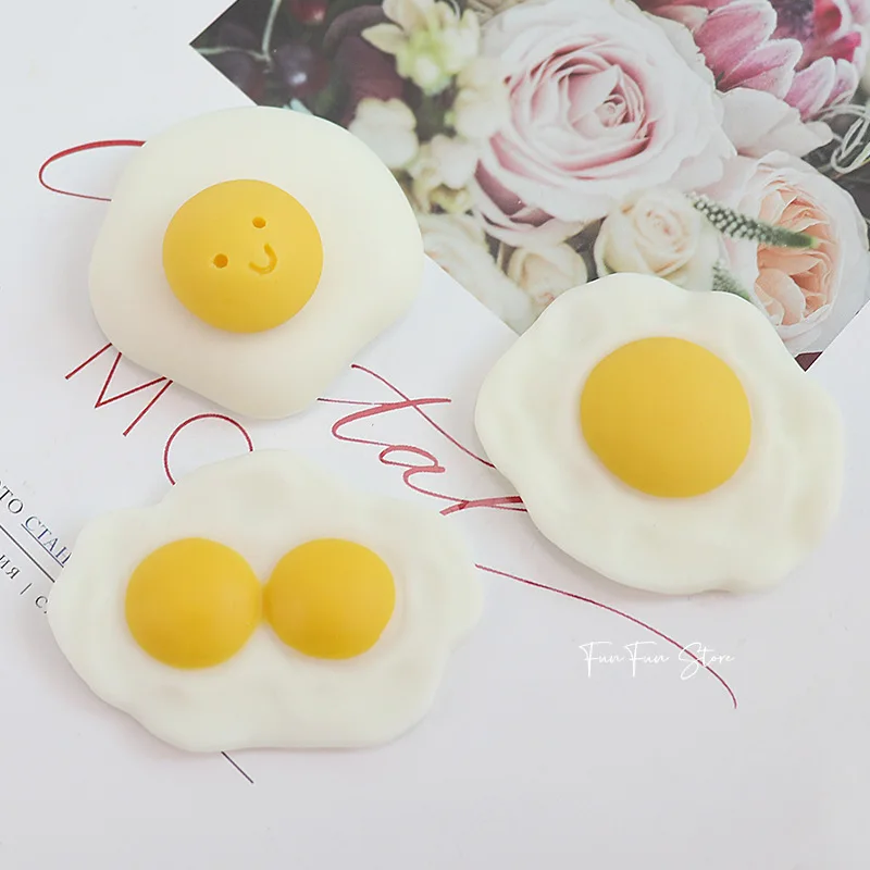 3D Simulation Instant Noodles Egg Candle Silicone Mold DIY Food Poached Egg Fried Egg Aromatherapy Plaster Mold Diffuser Stone