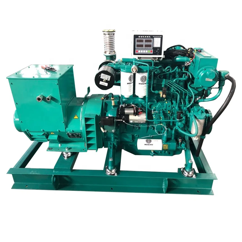 With CCS Certificate Open Type 100kw Marine Disel Generator With Weichai Engine WP6CD132E200 125kva Generator view 6