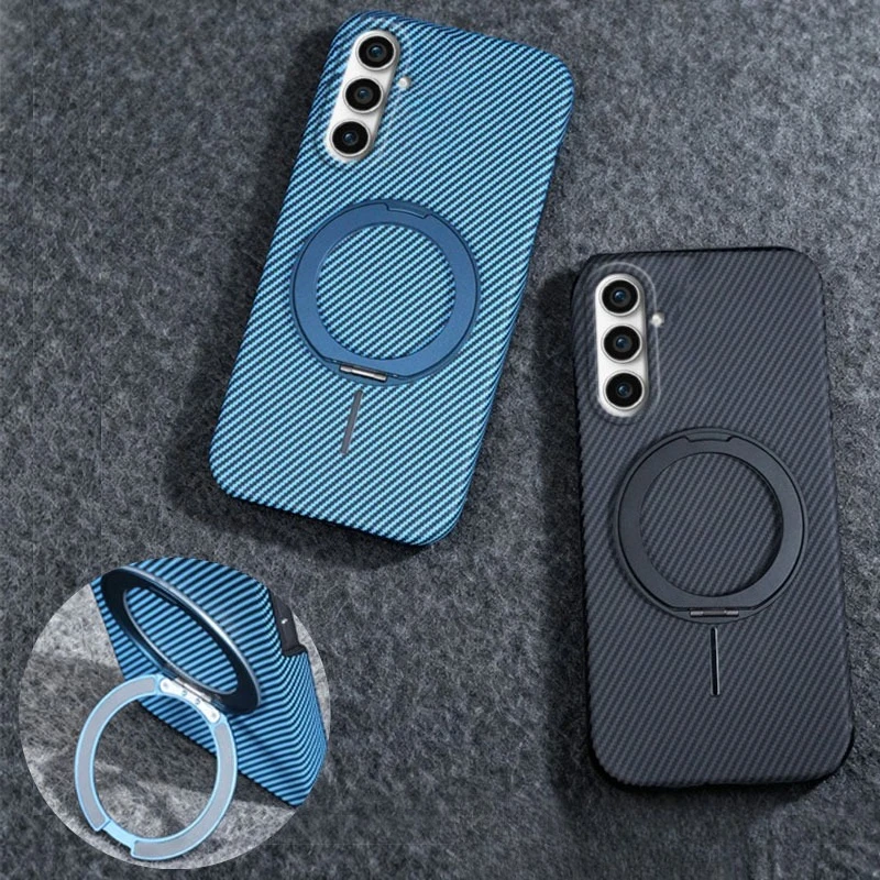 

Case For Galaxy A56 A36 A26 A16 A60 Texture Magnetic Holder Wireless Charging Shockproof Hard Cover For Sumsung A56 A36 A26 A16