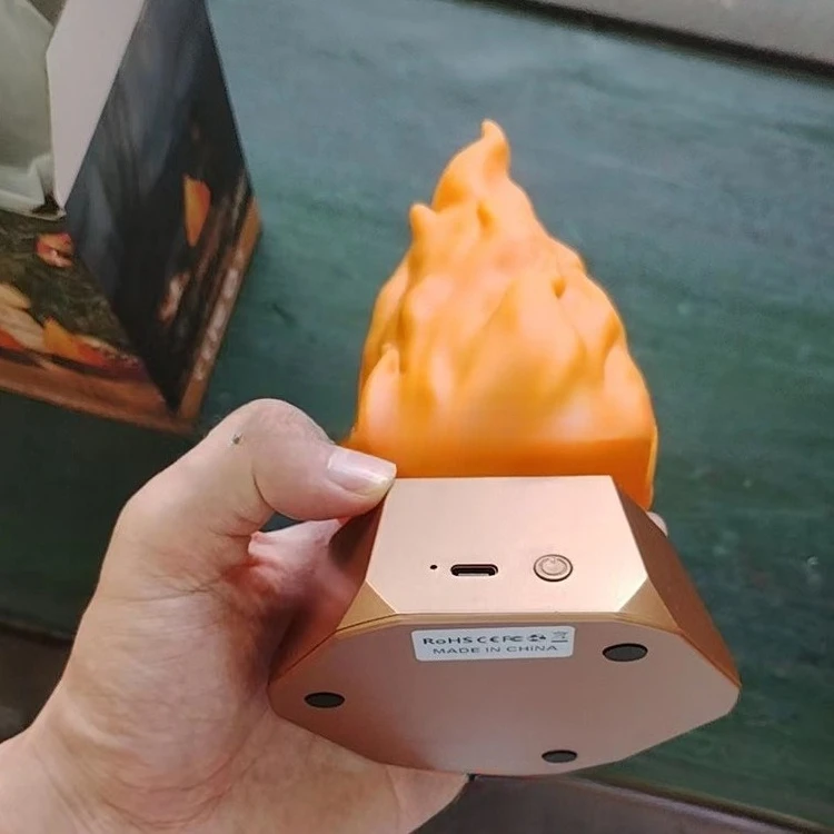 2025 ضوء لهب LED أرجواني - شعلة زخرفية للهالوين ثلاثية الأوضاع للاستخدام الداخلي/الخارجي، ضوء جو مخيف للحفلات والتخييم #3