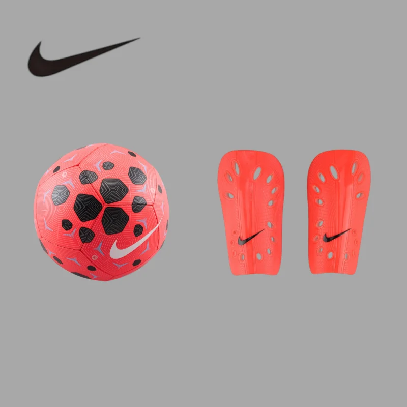 

Nike Light Cushion Daily Set No.5 Football With M Size Amateur Daily Use Shin GuardsHV6249-635+SP0040-635