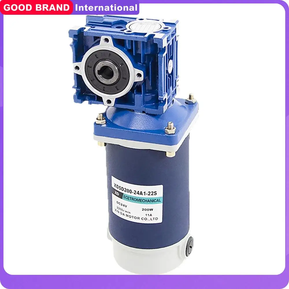 worm gear reducer motor rv30 dc gearmotor auto engrenagem single lock eixo rotacao cw ccw 200w 12v 24v 01