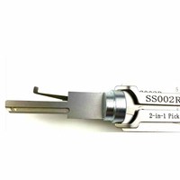 1PCS Lishi 2-IN-1 SS002 SS002R Key Decoder Anti-S Groove Pick & Decord for Electric Control Lock,Door Lock Tool Opener Locksmith