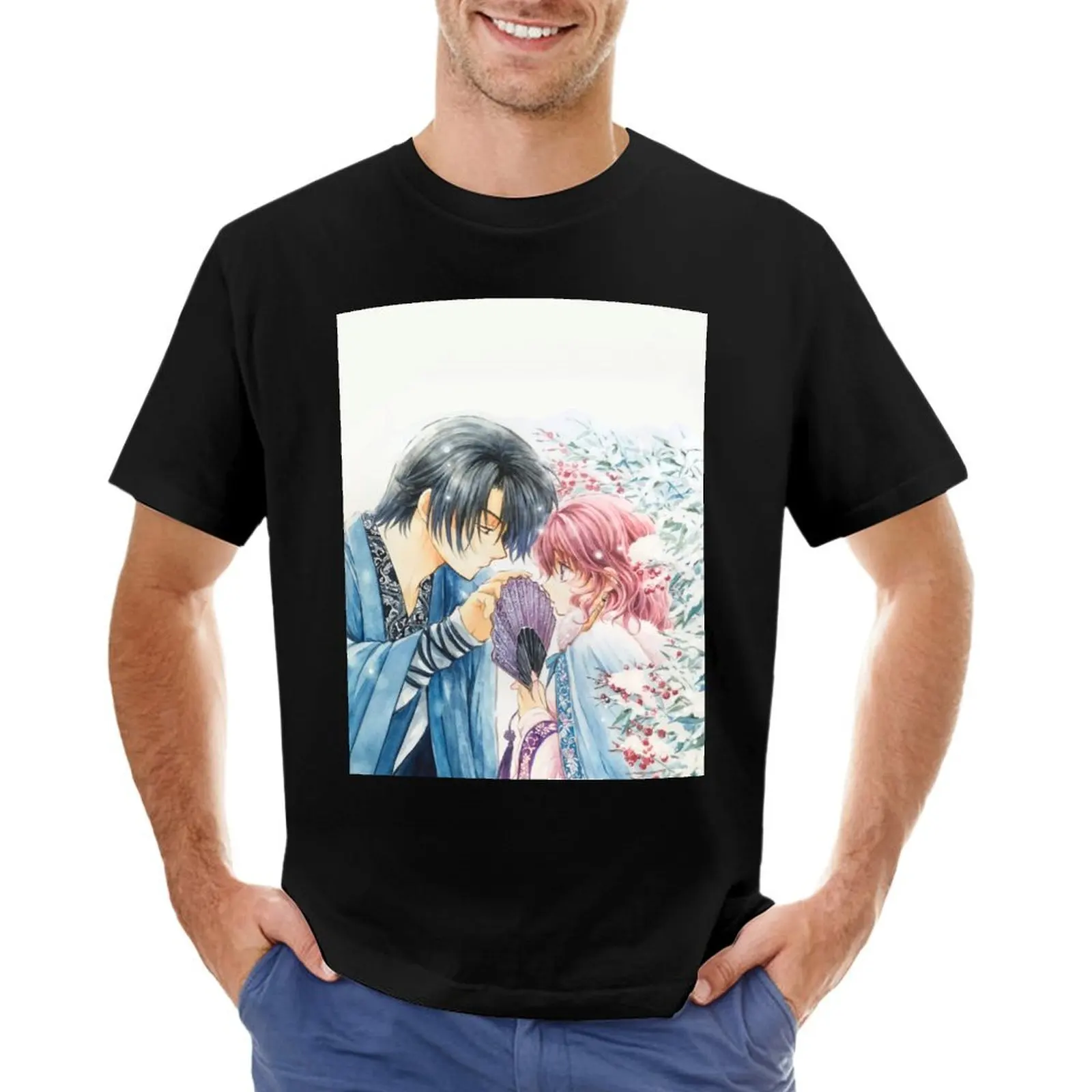 Hak and Yona in the Snow T-Shirt summer top graphic tee shirt tees men t shirt