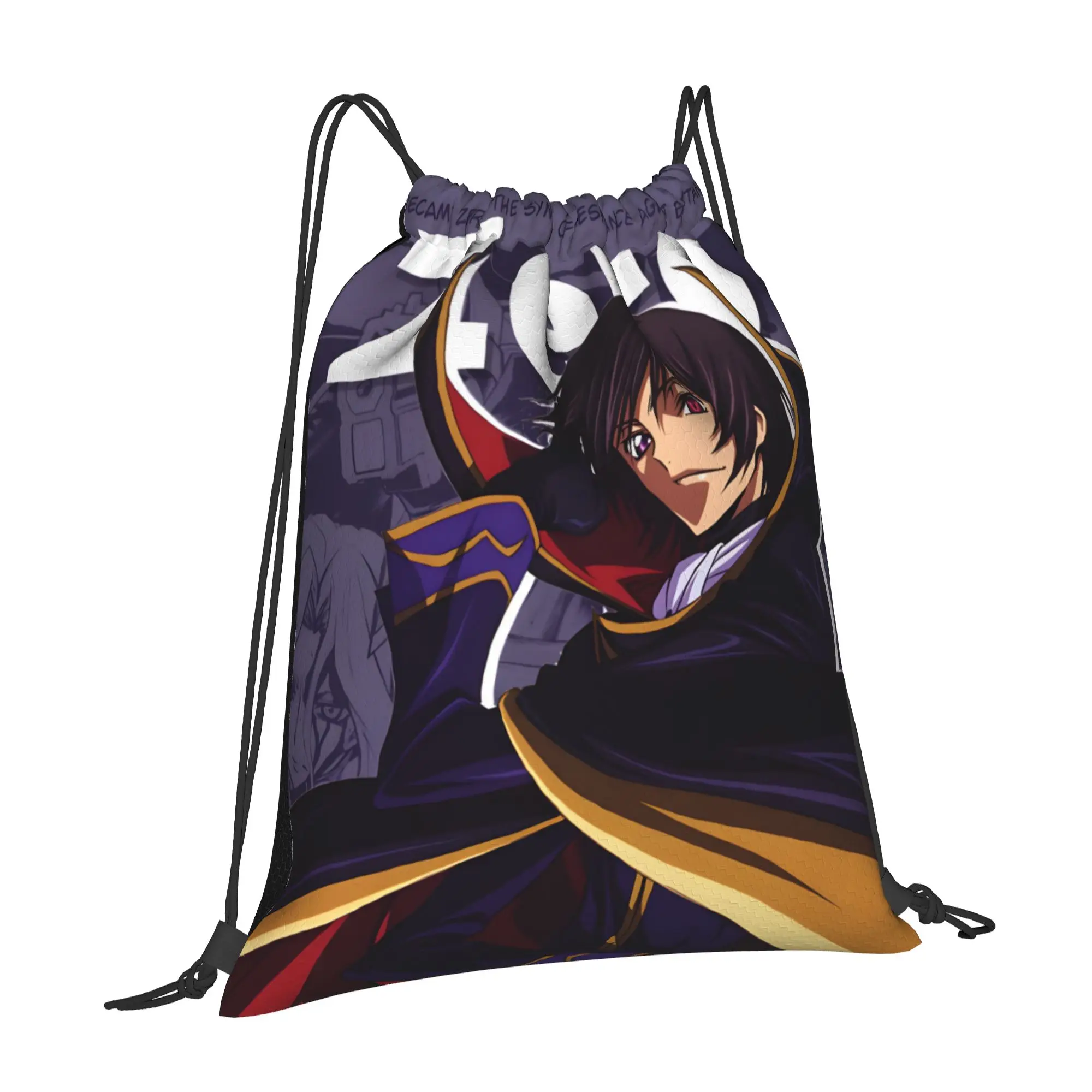 1 pc The Rebel Leader Code Geass Drawstring Bags Sports Unisex Storage Bag
