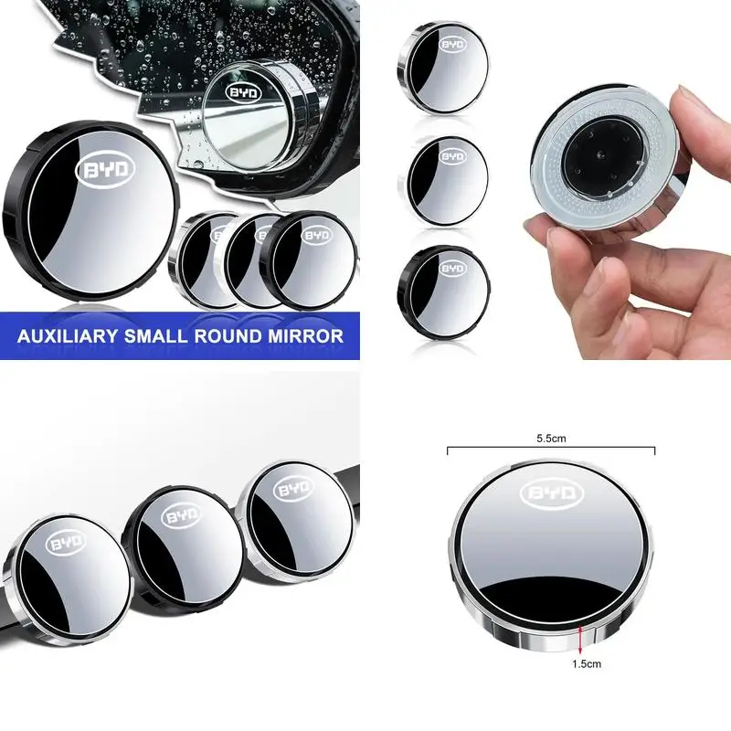 Wide‑Angle 360 Degree Adjustable Blind Spot Mirror For BYD Atto 3 Seal Dolphin Han Tang Song Yuan Parking Safety Assist Accessor