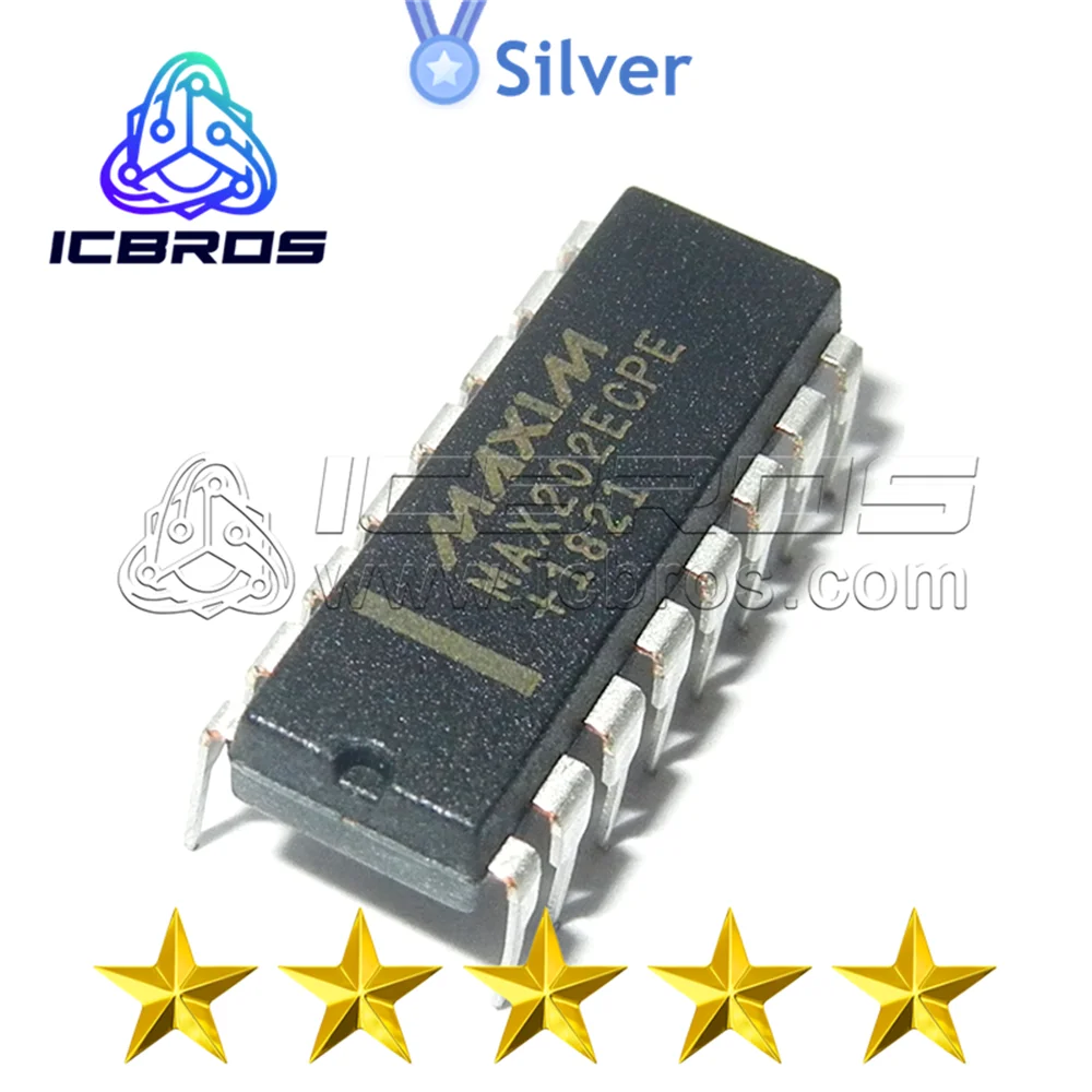 MAX202ECPE DIP16 – מדריך מפורט לבדיקה, שימוש ותפיסה של מרכיב אלקטרוני מובנה
