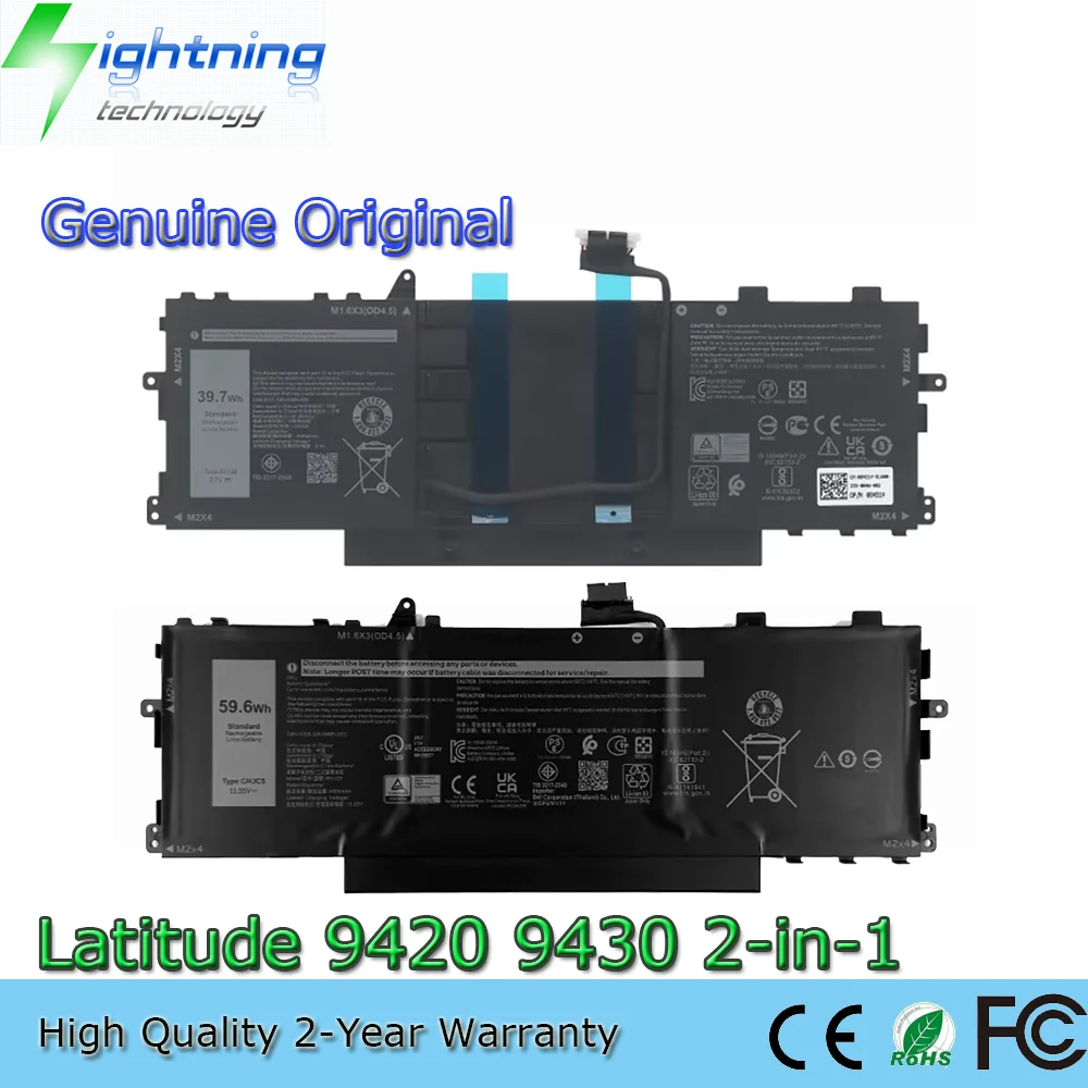 

Genuine Original 3VV58 GHJC5 Laptop Battery For Dell 14 15 Inch Latitude 9420 9430 2-in-1 Series