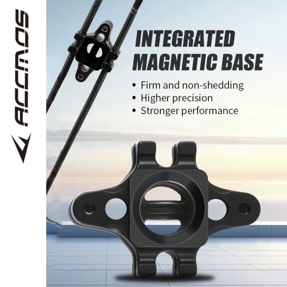 Magnetic Arrow Base for Compound Bow, Steel Ball Seat, No-Tie Bowstring Mount,  Hunting and Target Practice
