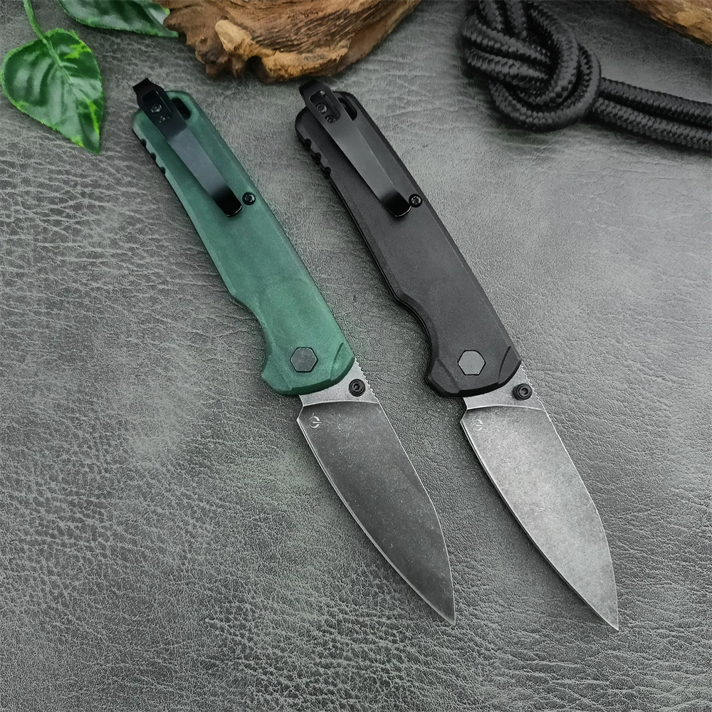 KS 6105 Folding Knife 8Cr13Mov Steel Blade Nylon Fiber Handle Outdoor Camping Tactical Knife Portable EDC Multi Tool