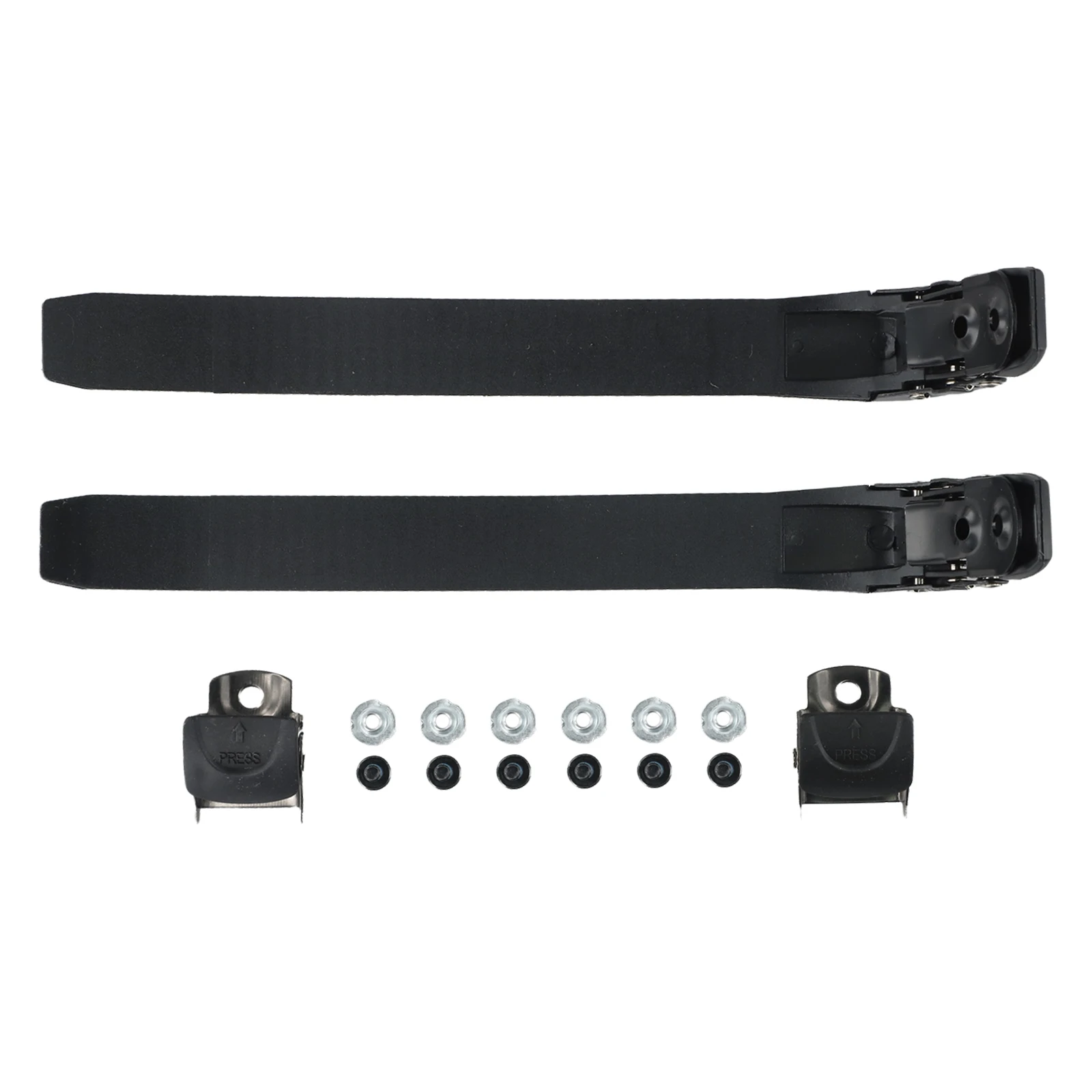 Roller Skates Strap Accessories Black Shoes Strap Skateboard 210*22*5mm 2Pcs 30g Buckle Hockey Easy To Use Fastening Straps Part