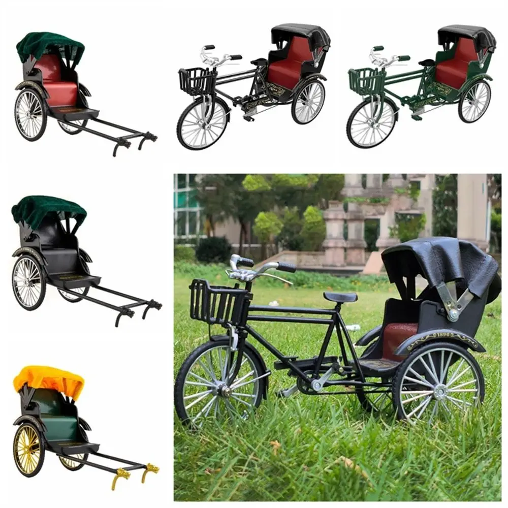 

Three Wheeled Tricycle Model Vintage Classic Miniature Model Simulation Tricycle Toy Metal Diecast Alloy Model Children Gift