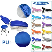 Unidad de cubierta para silla Dental de cuero PU, 4 unidades/juego, asiento Dental, Protector elástico impermeable, equipo de dentista, laboratorio de odontología