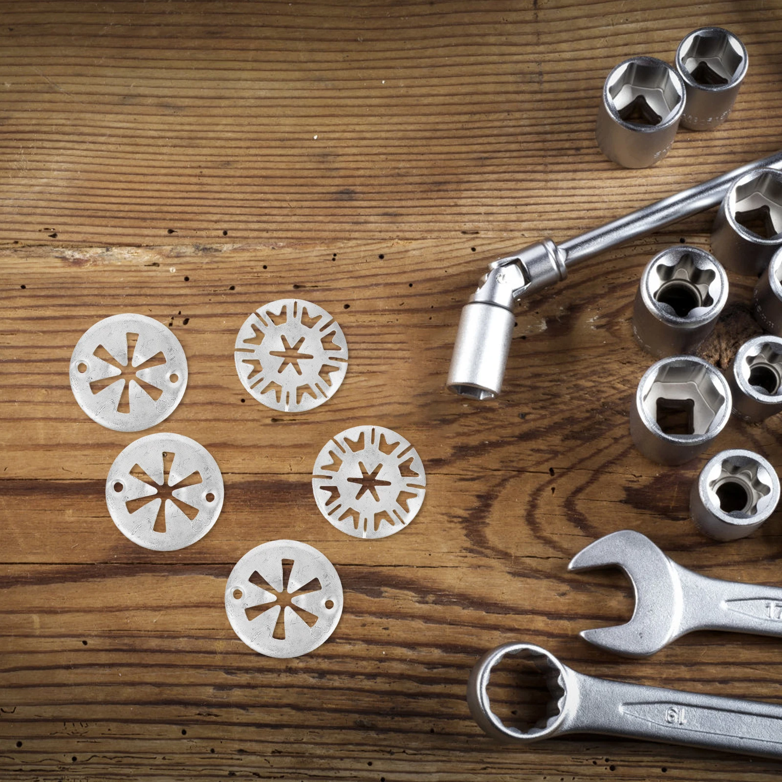 

50pcs Washers Metal Retainers Heat Insulation Plates Engine Bay Gasket Firewall Body Automotive Silver Durability Kit