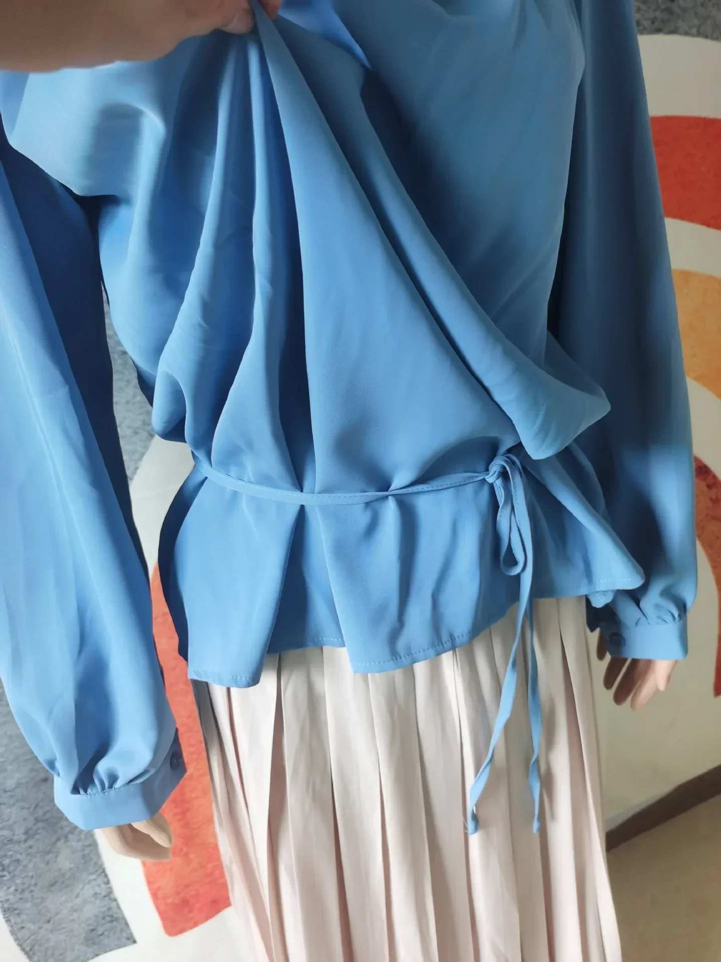 Conjunto de 2 piezas de falda para mujer, trajes de moda musulmana Abaya, Tops de manga larga de lujo y faldas plisadas, ropa islámica de fiesta