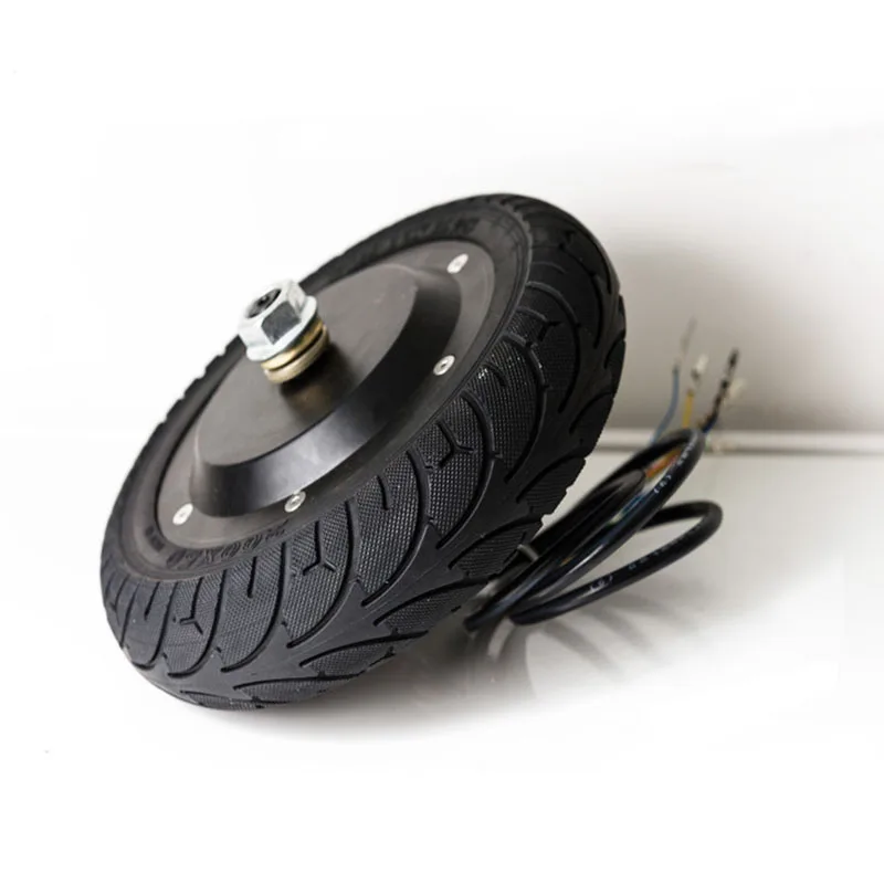 Delivery Robot Electric Hub Motors Positionable Reversible 8 Inch 24V 36V Encdoer Brushless Servo Motor Wheel With Hollow Tire