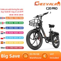 Cheevalry C20 PRO Adult Folding Electric Bike 20 Inch 500W48V20Ah Battery  Men's eBike City Commuter Electric Bicycle