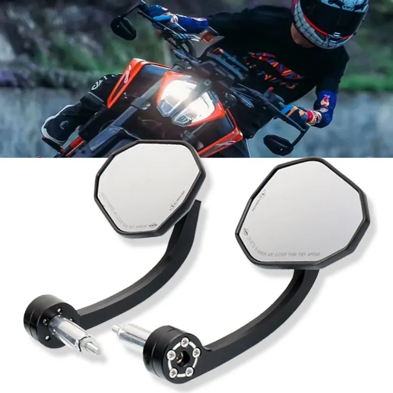 

Motorcycle 7/8" 22mm Rearview Handle Bar End Mirrors For S1000R S1000XR S1000RR HP4 R1200GS R1250GS Adventure ADV