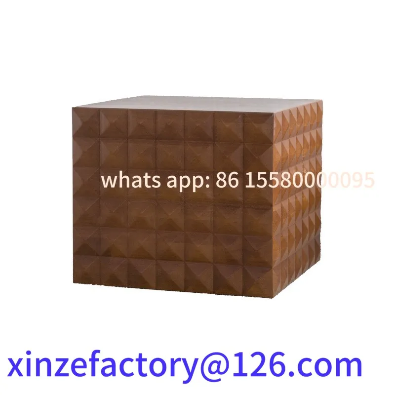 

Customizable Warming Solid Wood Square Tea Table Household Tea Table American Restaurant Decoration Table Personalized Small Squ