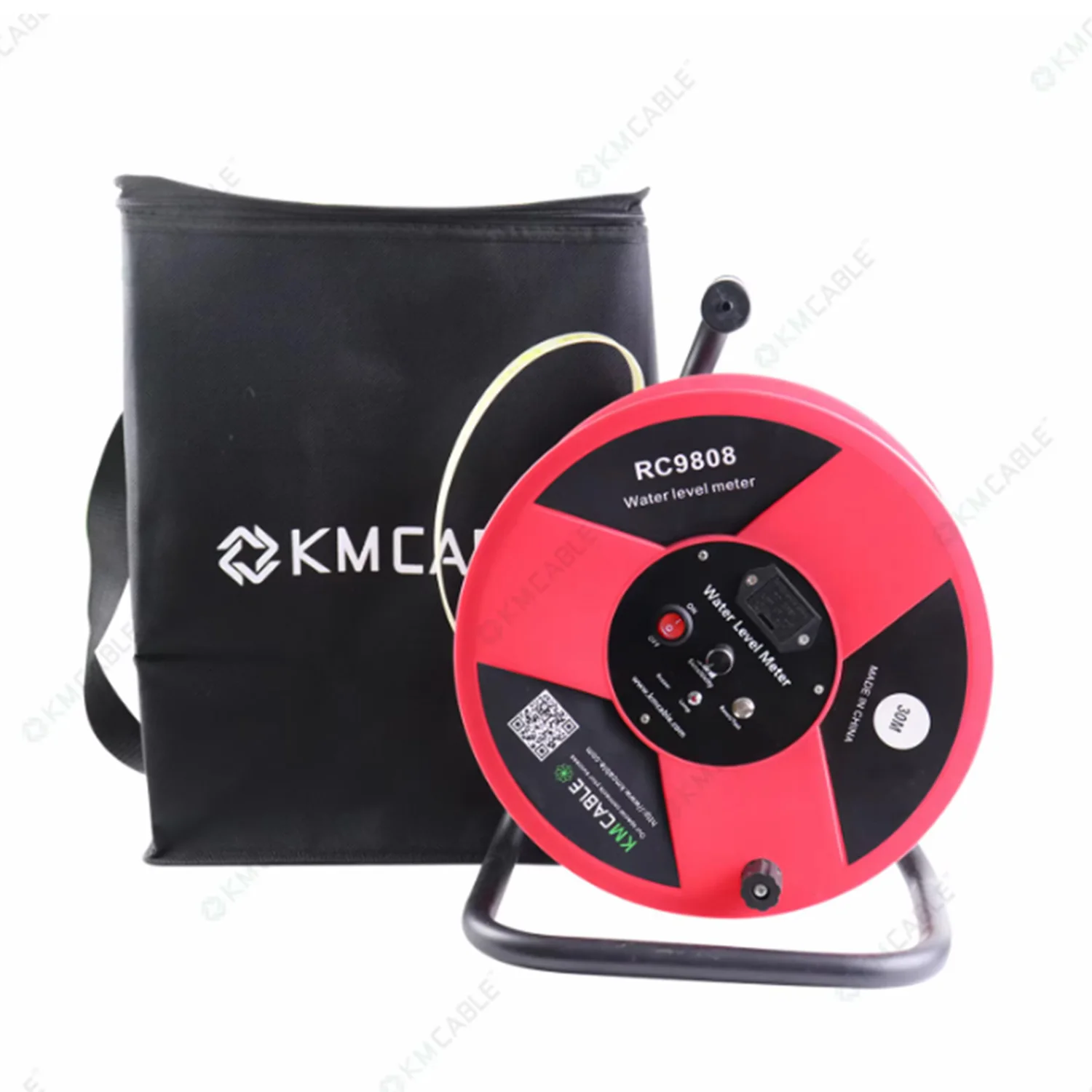 15m 30m Water Level Indicator ,Steel Ruler Tape with Probe Dipper /Water Level Meter