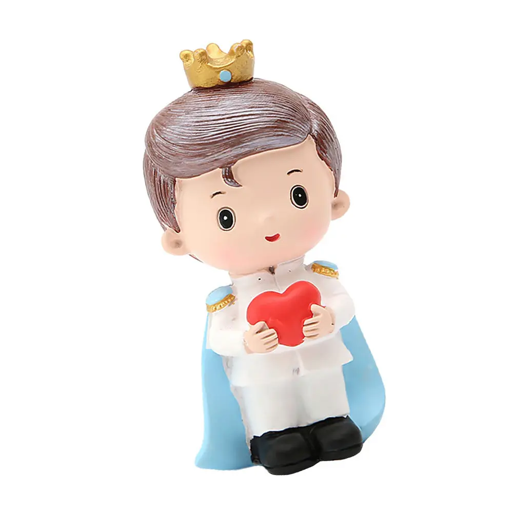 1Pcs Premium Resin Cake Ornament Cute Prince Theme Baking De