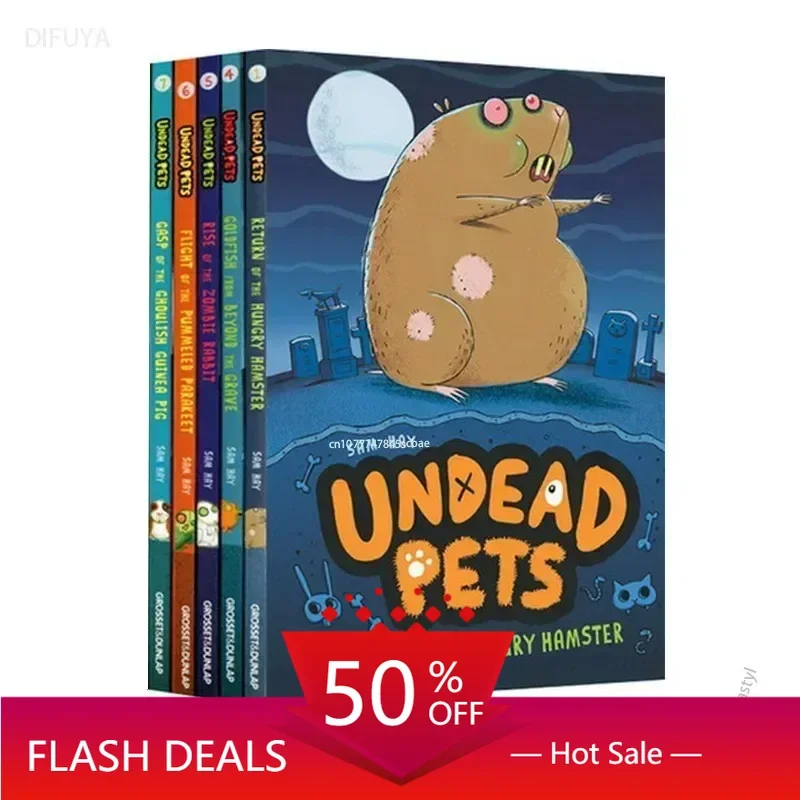 

Libro book English Original Undead Pets Series of 5 Undead Pets for Children DIFUYA English Books for Children