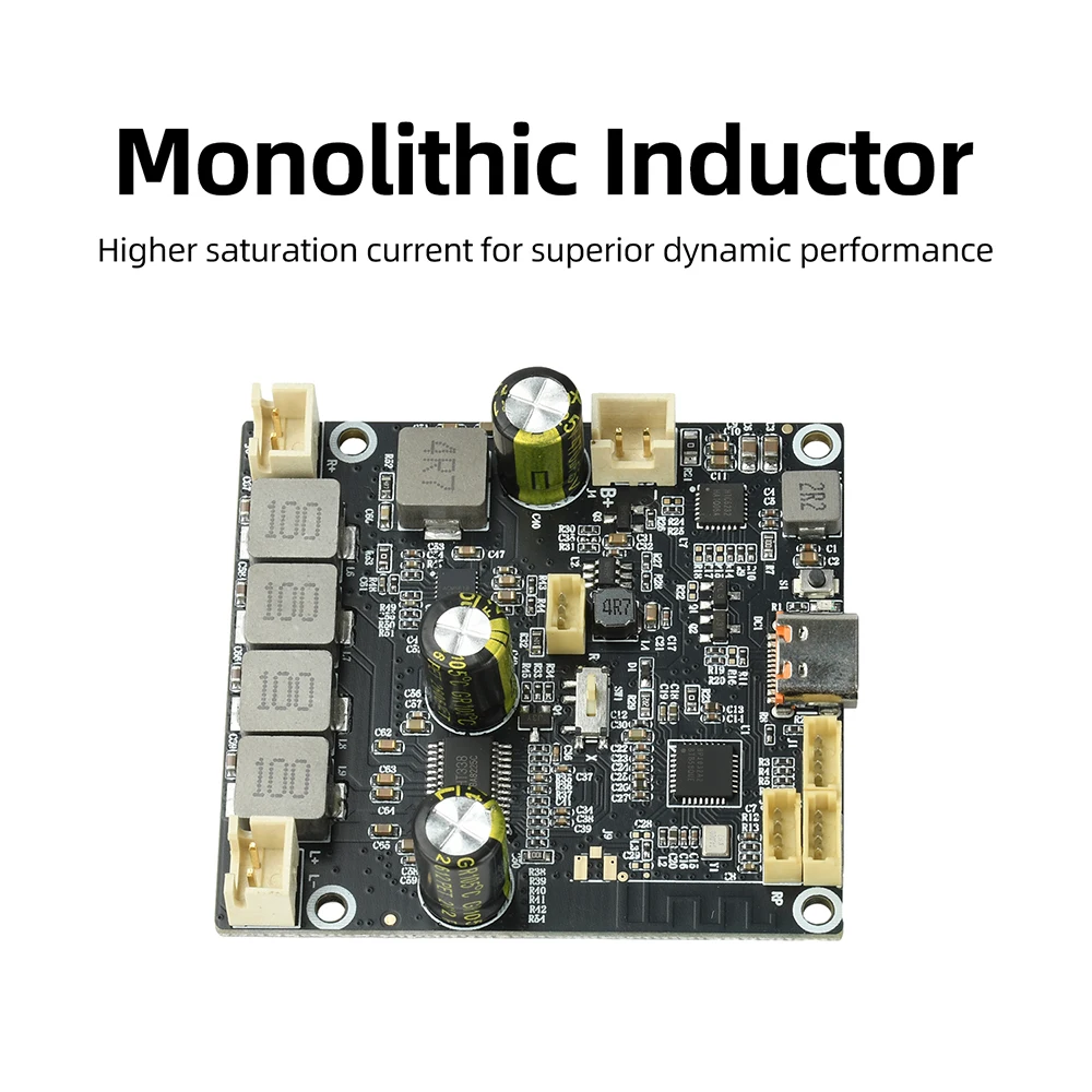 DC 6,6V-8,4V 2 X 25W Verstärkerplatine Digitaler Stereo-Audioverstärker für App-basierte Klanganpassung – Detail 6