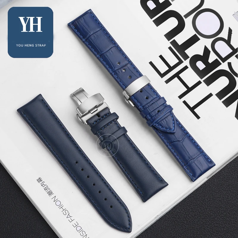 20mm 22mm 가죽 시계 밴드 카시오 EFR-552D EFB-670 EFV-540 ECB-900 시계 스트랩 벨트 팔찌