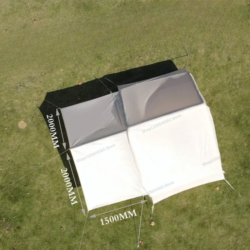 For 6.3 ㎡ Campsite Inflatable Tent Outdoor Camping Rainproof Family Camping 3-4 Person Roof Tent Camping Home