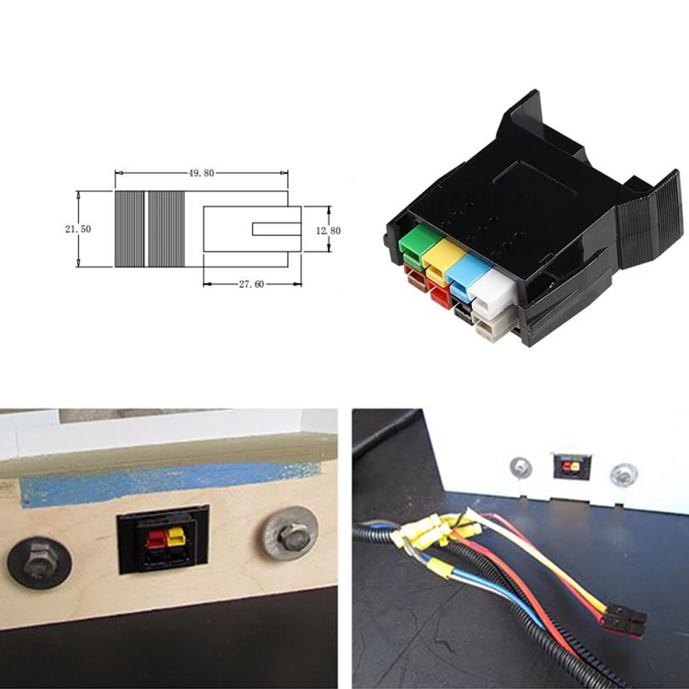 ポータブル電源プラグ,ローダーソンシングルポールコネクタ,30/45a,600v,固定取り付けブラケットパネル,屋外電源,ケーブルコネクタ